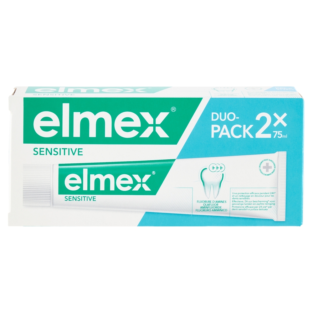 elmex dentifricio Sensitive denti sensibili 2x75 ml